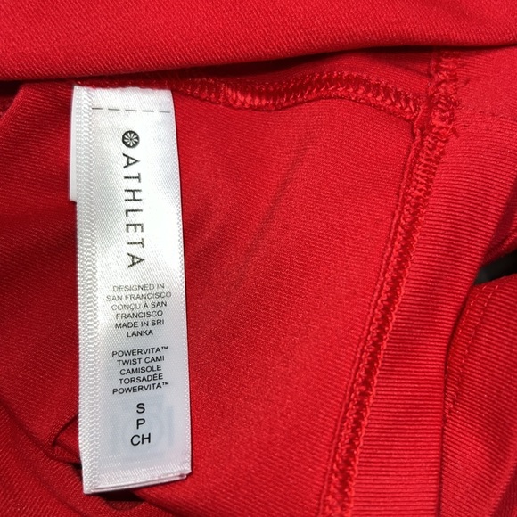 Athleta red powervita twist cami tank size Small - Picture 7 of 9